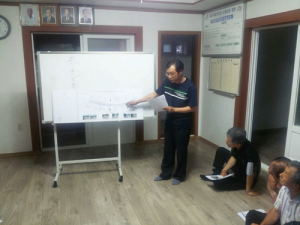 까치내 전원마을 진입도로 개선공사 주민설명회 열려