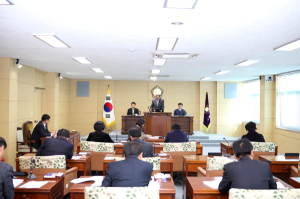 부여군의회 정례회 폐회