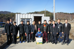 청양군의회, 조류인플레엔자(AI) 방역초소를 방문해 격려