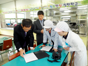 청양교육지원청, 학교급식 위생 현장 특별 점검 실시