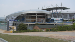 부여 국민체육센터 건립 '순항'