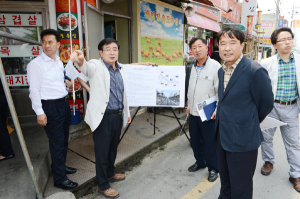 부여군, 도심 상권활성화를 위한 현안사업장 점검