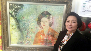 재불화가 강옥희 화백 전시회 참가
