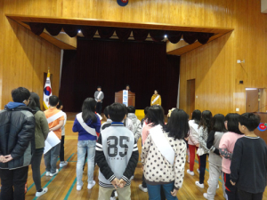 청남초, 올바른 선거 문화 첫걸음, 전교학생회 후보 소견 발표회