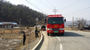 운곡면의용소방대, 산불예방 예찰활동 나서
