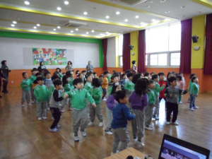청양유치원, 건강 체조로 몸과 마음을 튼튼하게