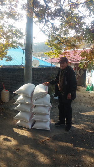 청양읍 정좌2리 이영우씨, 따뜻한 밥상을 위한 따뜻한 쌀 기부