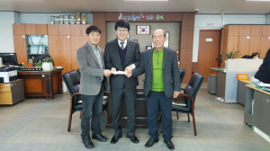 장평면 이장협 ‘기부물품 나눔 창구’ 현물 기탁
