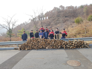 청양산림항공관리소, 독거노인 위한 화목기부 행사