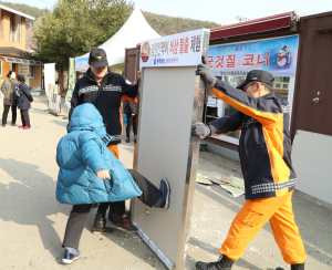 청양소방서, 공동주택 경량칸막이 확인하세요