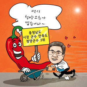 군수만족도 3위 