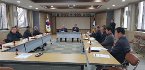 청양군 비봉면 1분기 원로회 개최