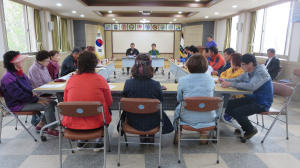 청양군 비봉면 주민자치위 4월회의 개최
