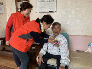 목면 여성자원봉사회 ‘사랑의 떡’ 선물