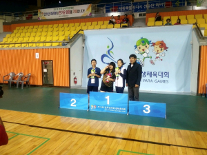 전국장애인학생체육대회 탁구 여자단식 청양고 이진경 금메달 쾌거