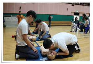 정산초, 학부모 및 교직원 응급처치 및 심폐소생술 교육