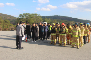 청양경찰서, 합동소방훈련 실시 