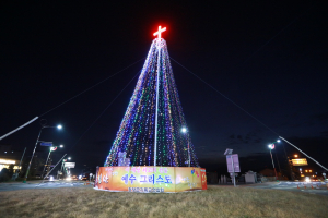 청양군, 군민행복 기원 성탄트리 점등