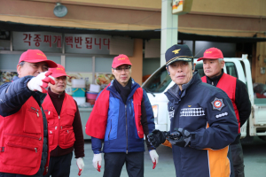 청양소방서, 건축물 도면함을 활용한 전통시장 소방훈련