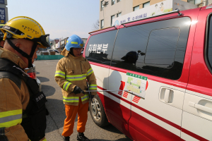 청양소방서, 소방작전 도면함 활용 자체 소방훈련