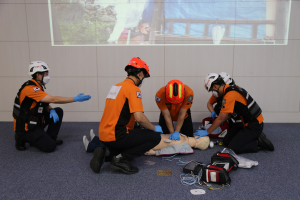 청양소방서, 폭염대비 맞춤형 팀 CPR 전술 불시 출동훈련