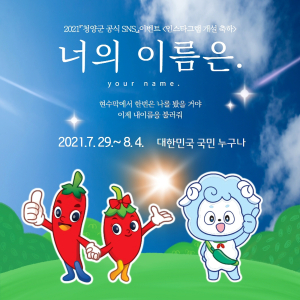 청양군, 29일 공식 인스타그램 개설 운영