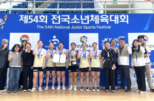 정산중·정산초·청양초, 제54회 전국소년체육대회 탁구·배구 부문 입상 쾌거!