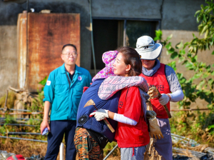 나경원 의원, 충남 예산군 산성리 수해 현장 찾아 피해 복구에 나서