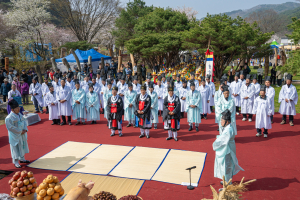 청양군, 제27회 칠갑산 장승축제‘벚꽃 인파’속 성료